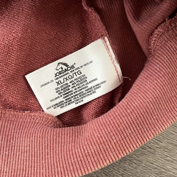 Jordache crewneck bleached sweater size XL - Picture 6 of 7